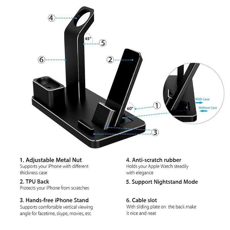 4 IN 1 AIRPODS CHARGING DOCK HOLDER - FlowTech