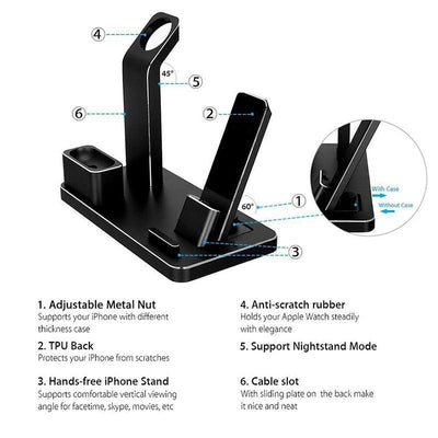 4 IN 1 AIRPODS CHARGING DOCK HOLDER - FlowTech