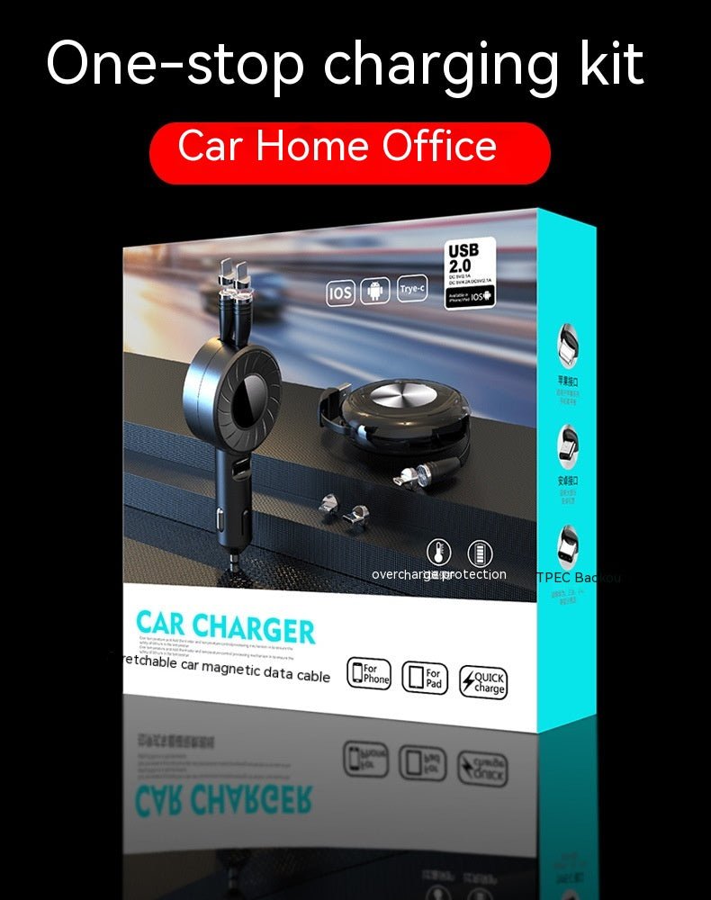 Charger Telescopic Car Multifunctional 5A Fast Charge Data Cable - FlowTech