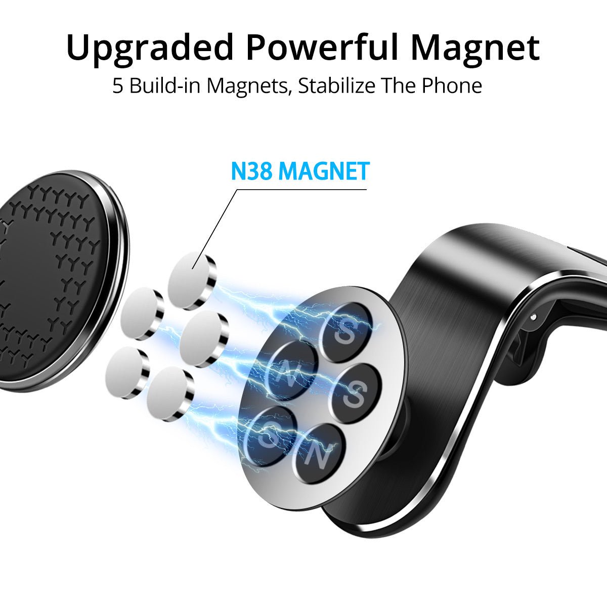 Magnetic Car Phone Holder Air Vent Magnet Mount Smartphone - FlowTech