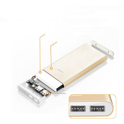 Power Bank 12000mAh Ultra - thin Aluminum Alloy Power Bank - FlowTech