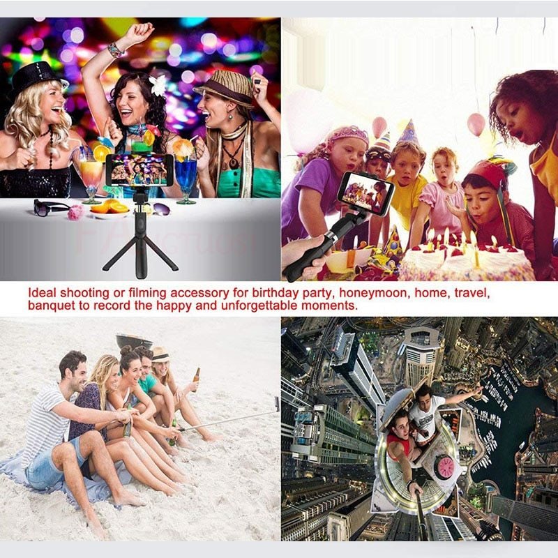 Tripod Selfie Stick Mobile Universal Live Triangle - FlowTech