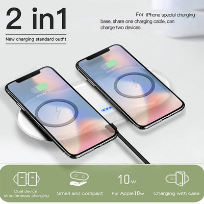 Wireless Charger Dual Mobile Phone Charger - FlowTech