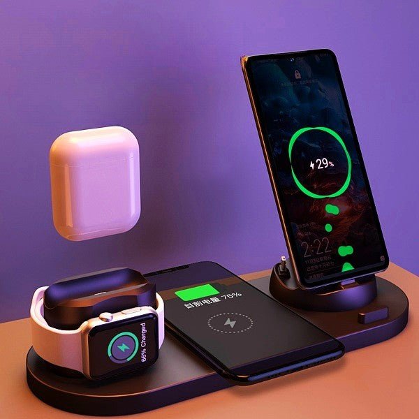 Wireless Charger For IPhone Fast Charger 6 In 1 - FlowTech