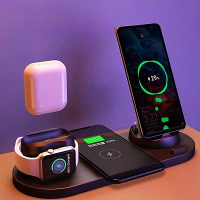 Wireless Charger For IPhone Fast Charger 6 In 1 - FlowTech