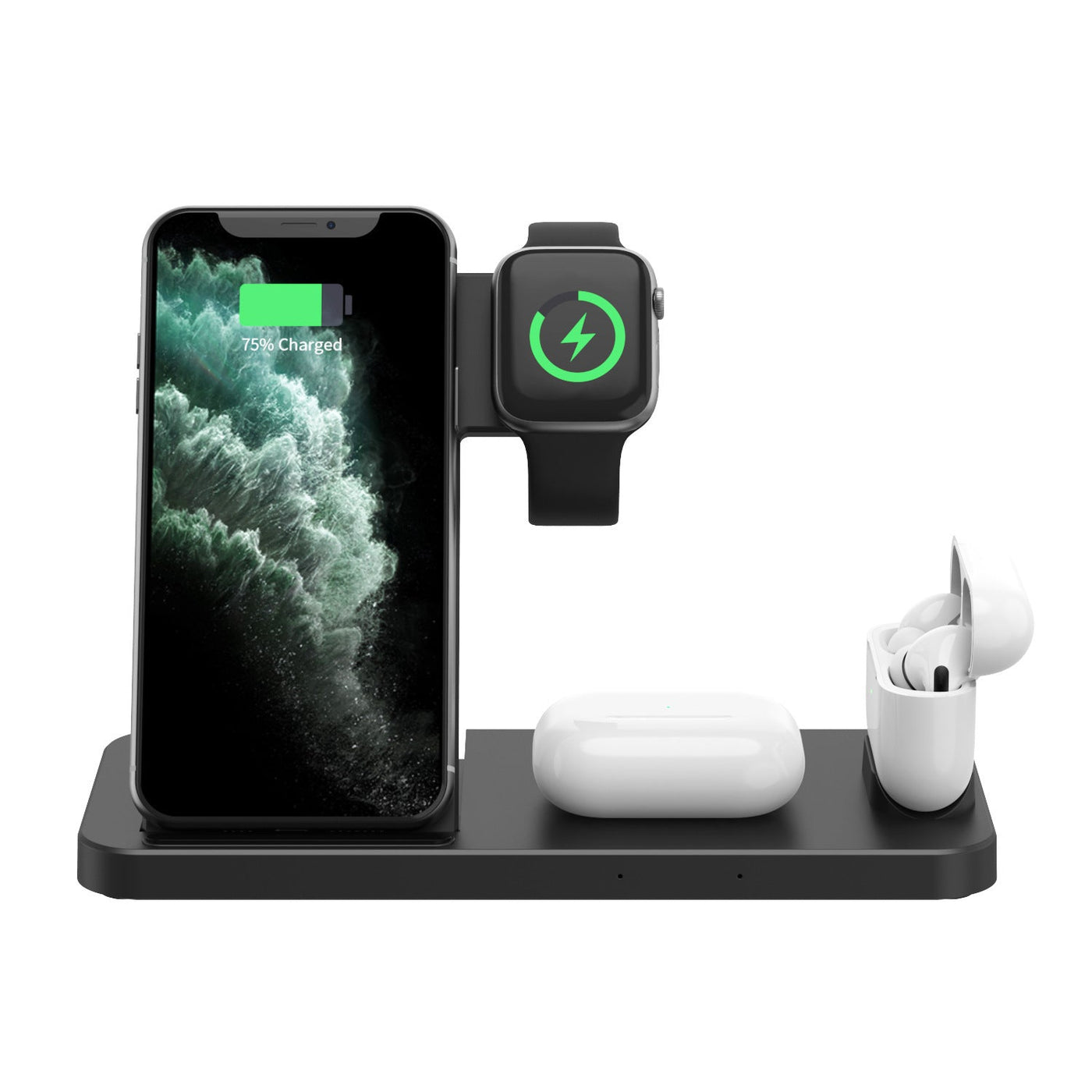 Wireless charger Three - in - one wireless charger for phones and watches - FlowTech